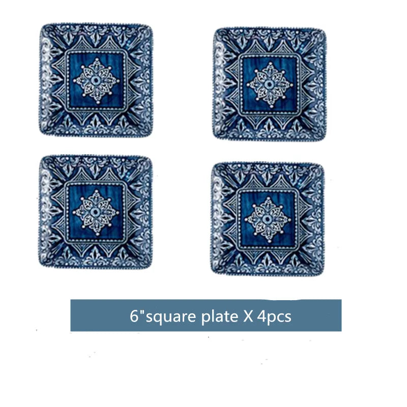 Ceramic Dinnerware Set With Plates Bowls Cups And Serving Dishes