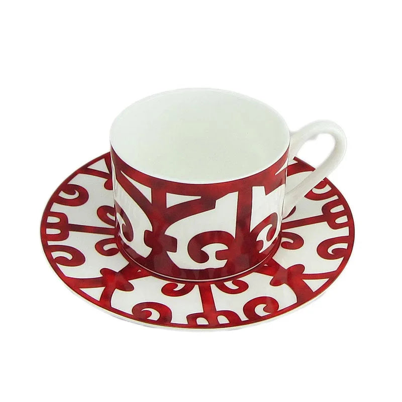 NGAI Bone China Dinnerware Set With Plates Cups And Saucers