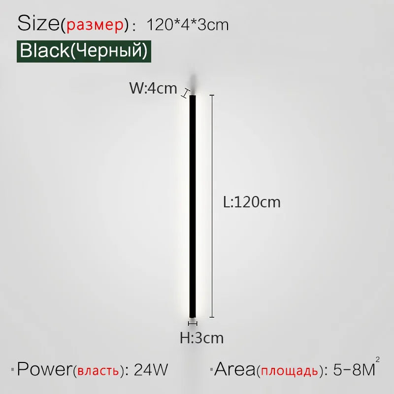 FLDY Modern Aluminum Wall Lamp for Bedroom Foyer and Study