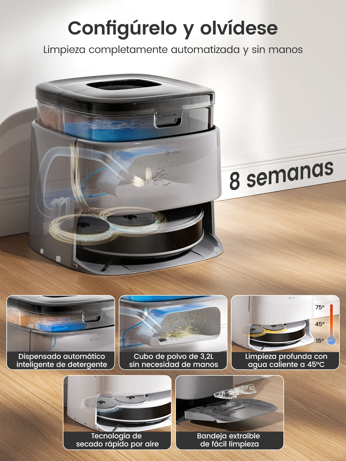 Lefant M3 Max Robot Vacuum and Mop With 20000Pa Suction