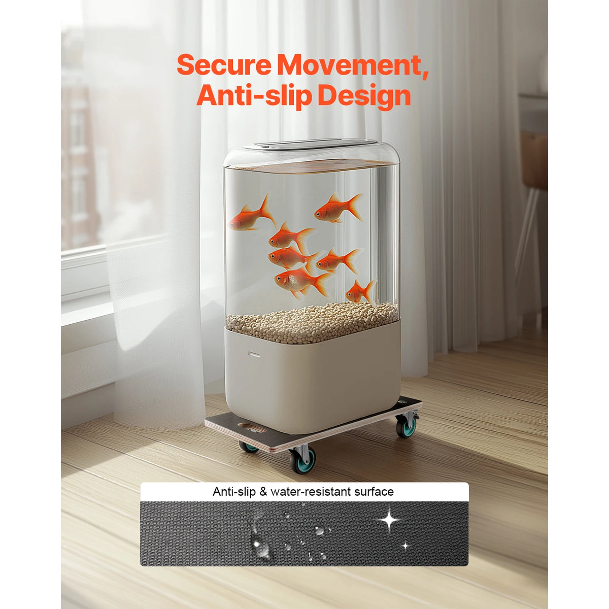 SucceBuy Furniture Moving Dolly With Durable TPR Wheels for Heavy Loads