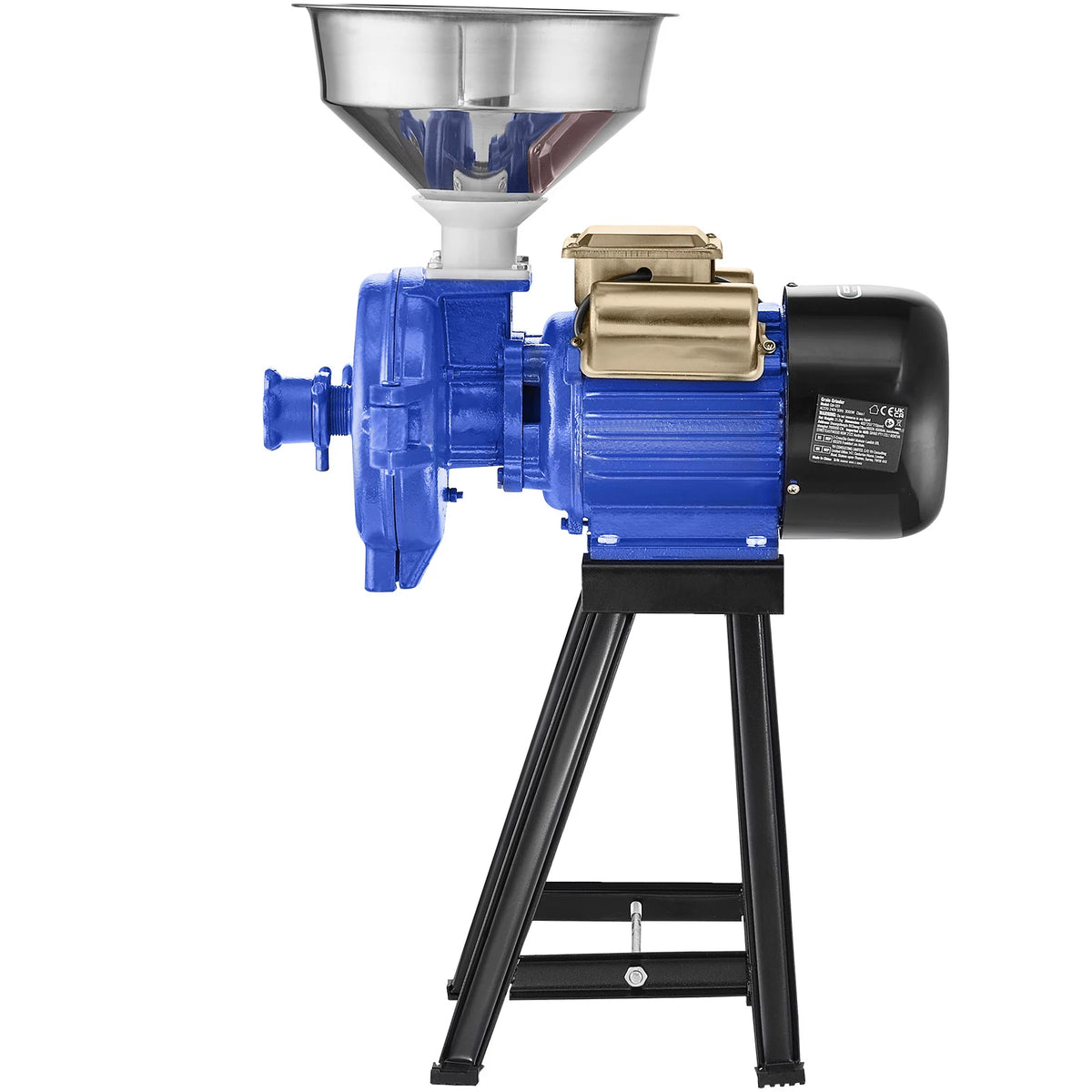 SucceBuy Electric Grain Mill Grinder 3000W Spice Grinders, Commercial Corn Mill with Funnel Cereal Wheat Grinders Dry Grinder