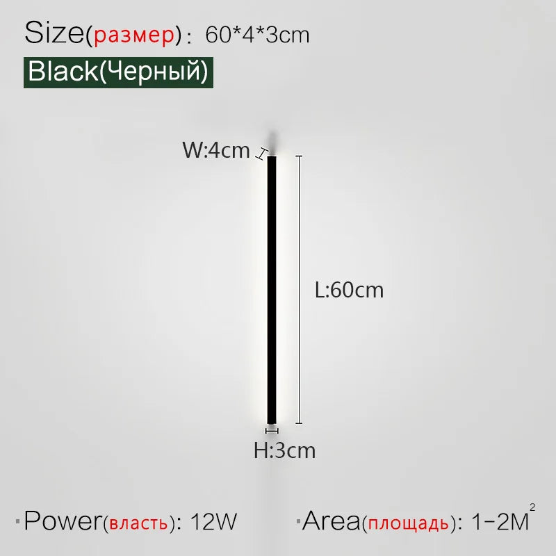 FLDY Modern Aluminum Wall Lamp for Bedroom Foyer and Study