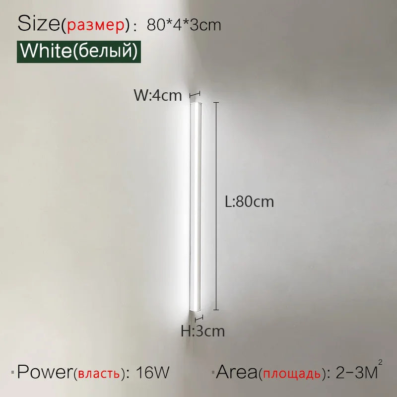 FLDY Modern Aluminum Wall Lamp for Bedroom Foyer and Study