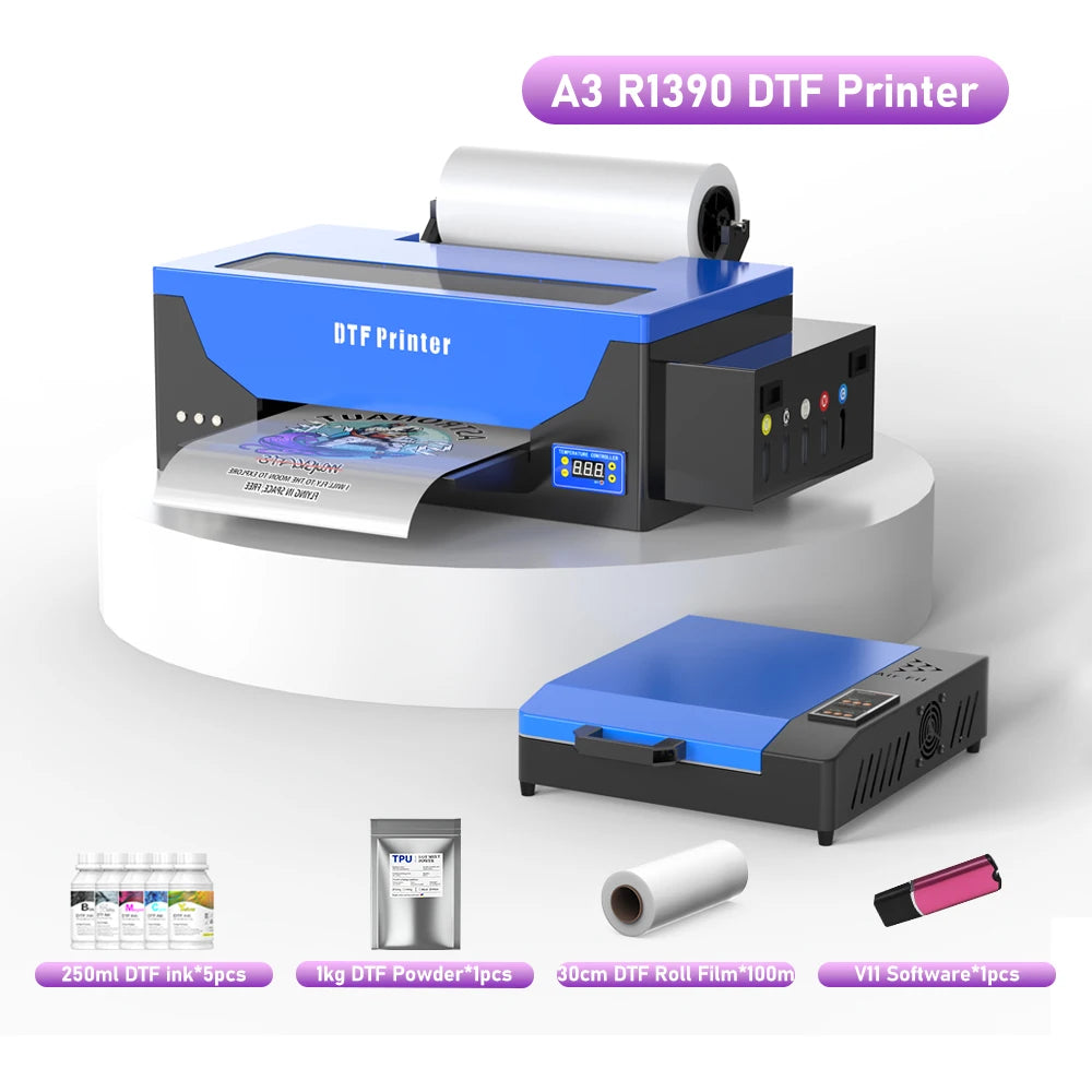 US EU Stock A4 XP600 DTF Printer For Epson L805 R1390 T Shirt Printing Machine Directly to Film Transfer Printer Imprimante A3