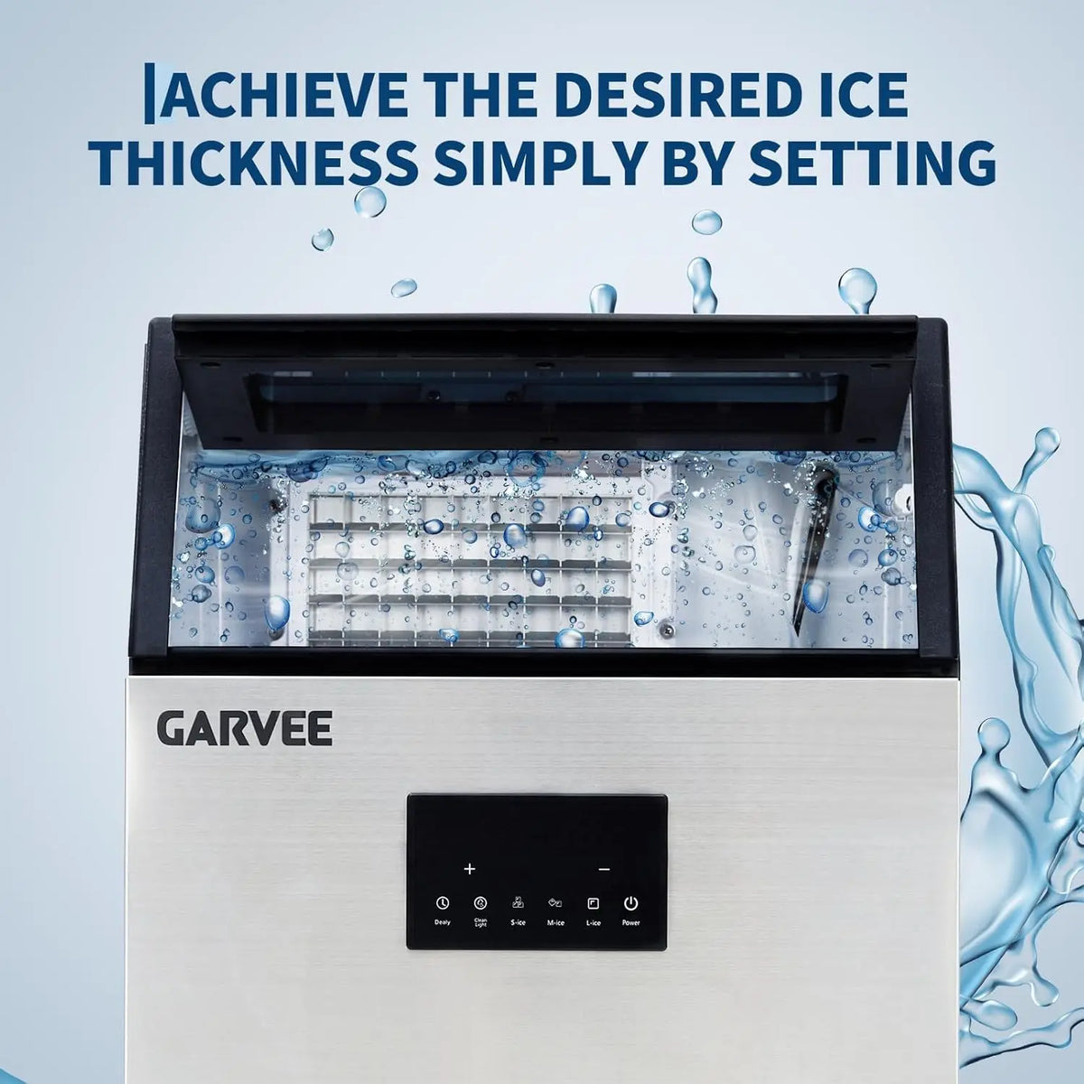 Acekool Commercial Ice Maker With Dual Inlet Self Cleaning