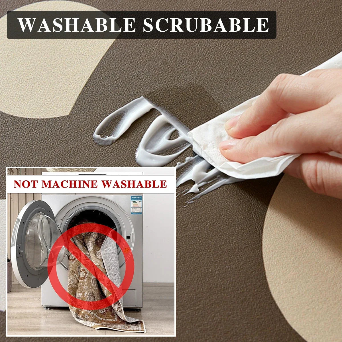 Facaishu Absorbent Non Slip Kitchen And Bathroom Floor Mat