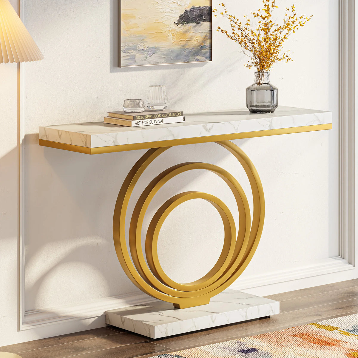 Tribesigns Modern Ring Console Table for Entryway and Living Room
