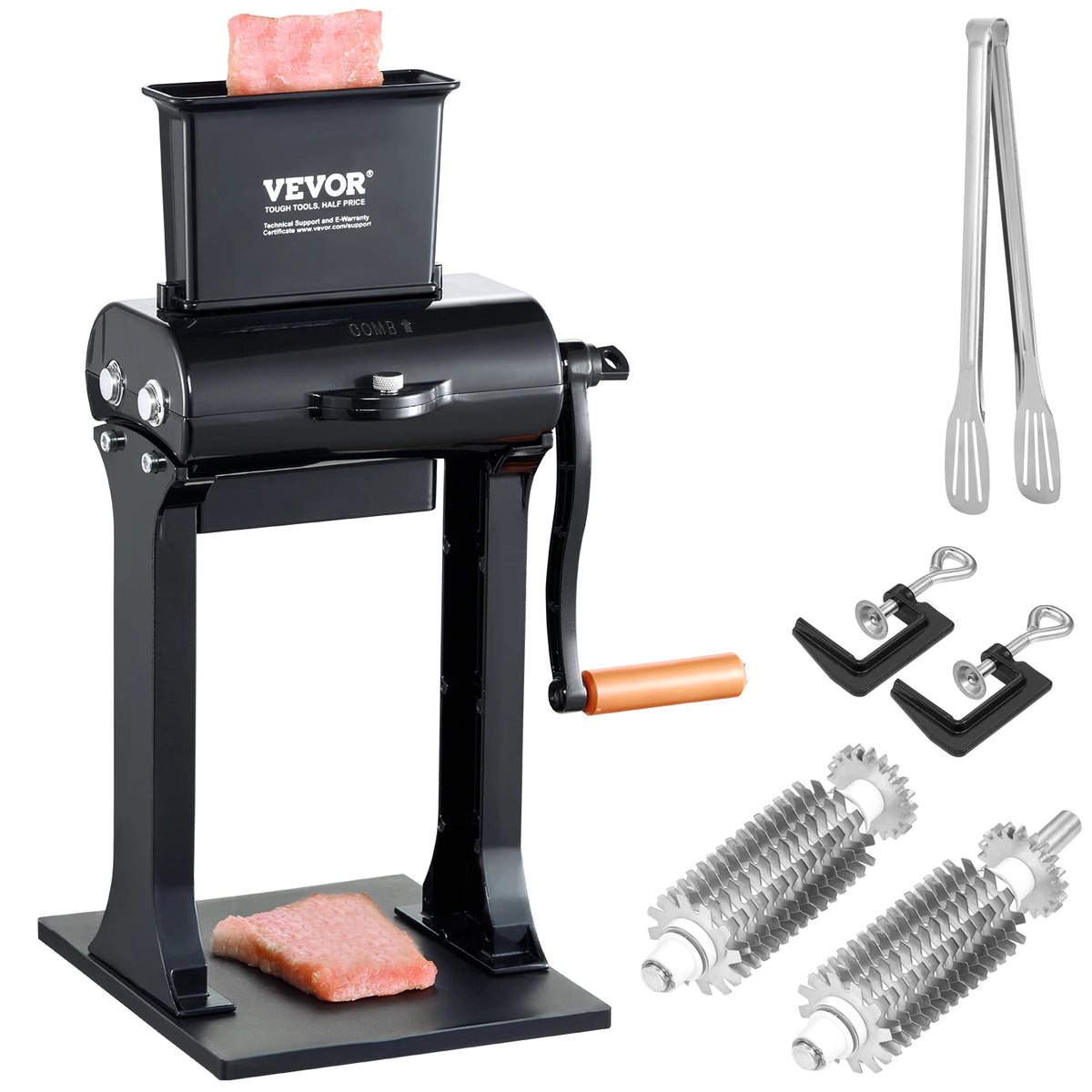 SucceBuy Commercial Manual Stainless Steel Meat Tenderizer Machine