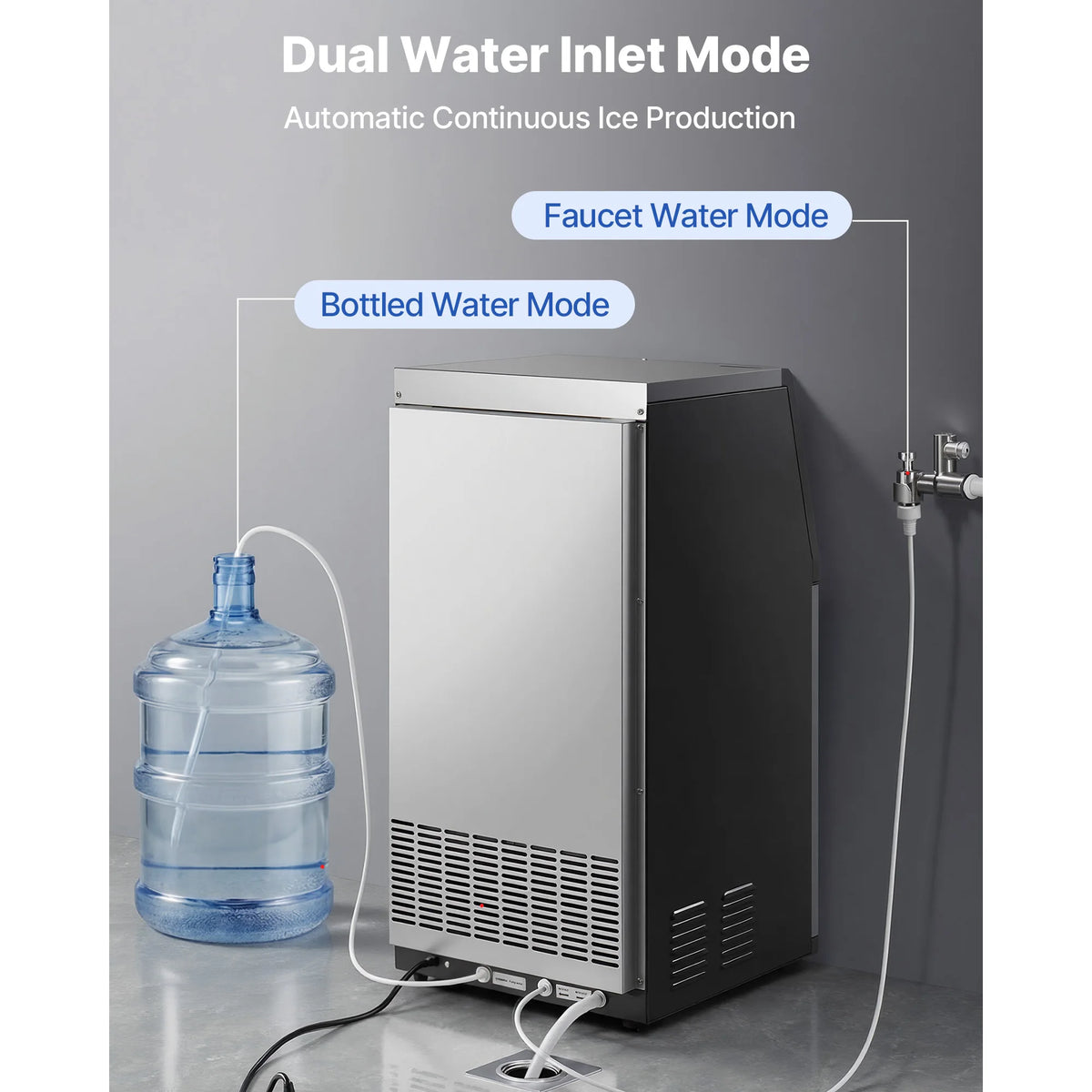 SucceBuy Commercial Ice Maker With Built In Ice Storage 久久精品
