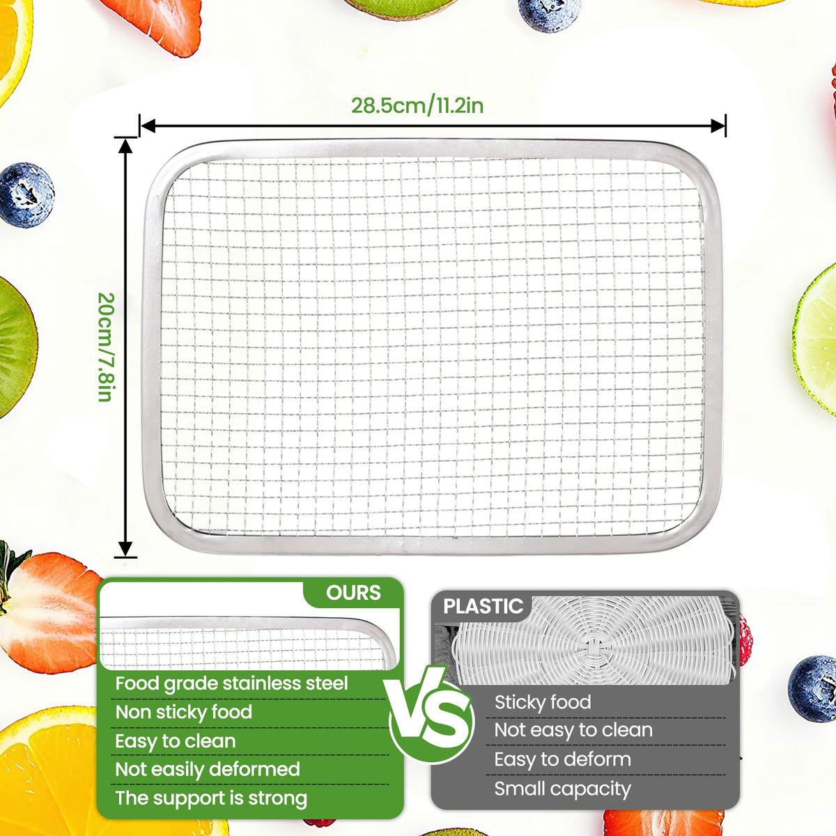 Commercial Food Dehydrator With Stainless Steel Interior And Dual Fans