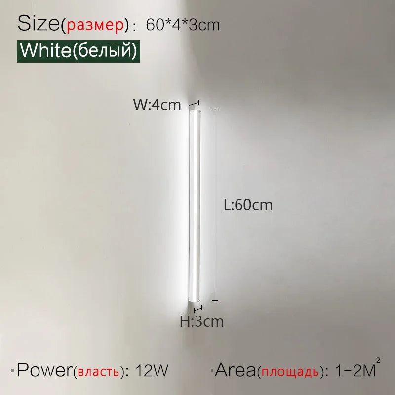 FLDY Modern Aluminum Wall Lamp for Bedroom Foyer and Study