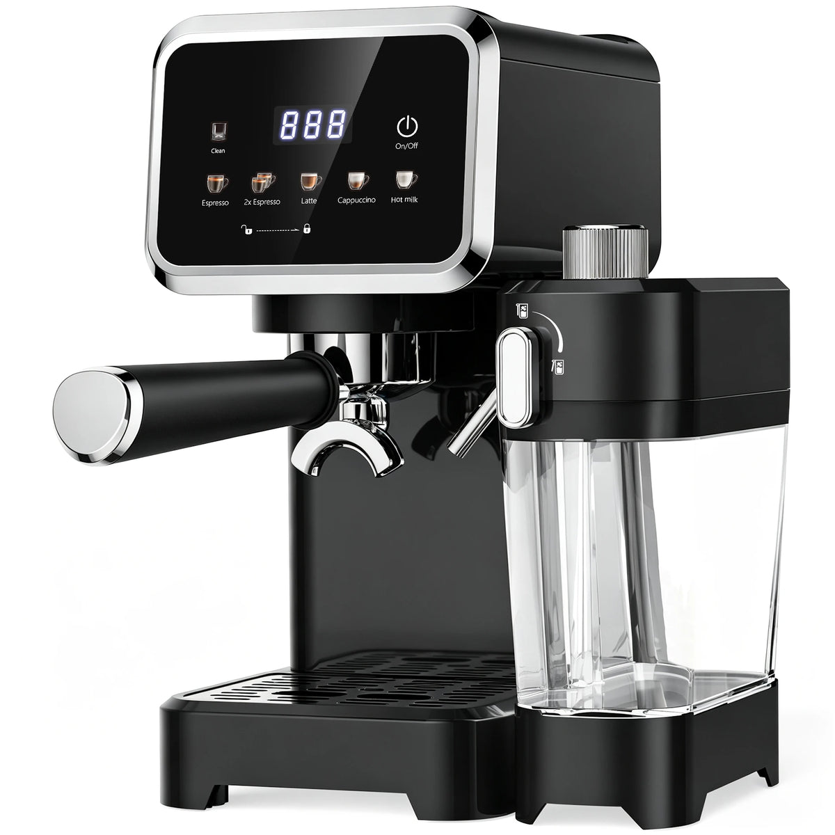 Automatic Milk Frother Espresso Machine With Touchscreen And Dual Boiler
