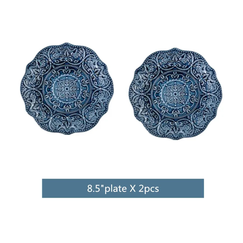 Ceramic Dinnerware Set With Plates Bowls Cups And Serving Dishes