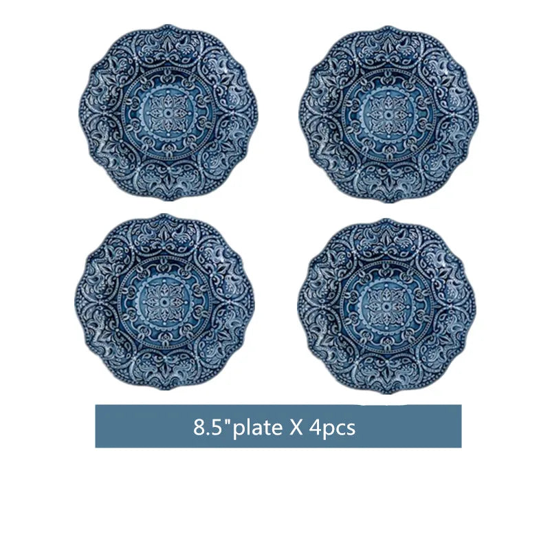Ceramic Dinnerware Set With Plates Bowls Cups And Serving Dishes