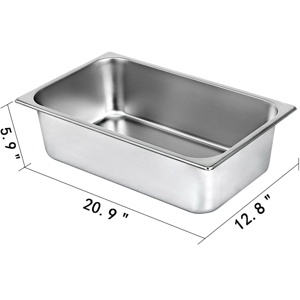 SucceBuy Stainless Steel Buffet Chafing Dishes Steam Table Pans