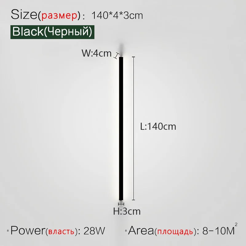 FLDY Modern Aluminum Wall Lamp for Bedroom Foyer and Study