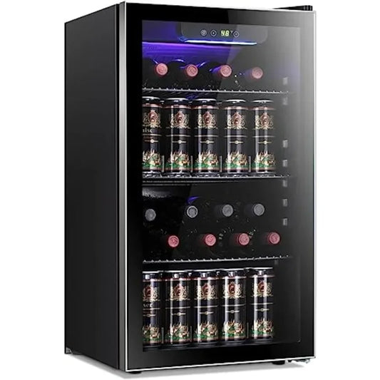 YAO HUI HUANG Wine And Beverage Refrigerator With Glass Door