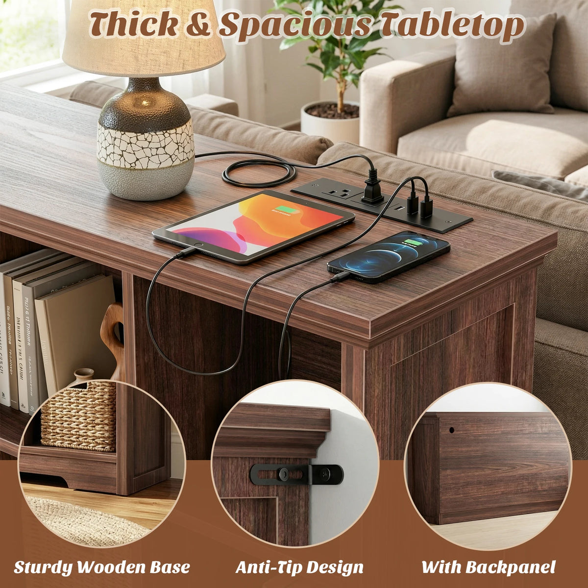 Aheaplus 8 Cube Organizer With Charging Ports And USB Outlets