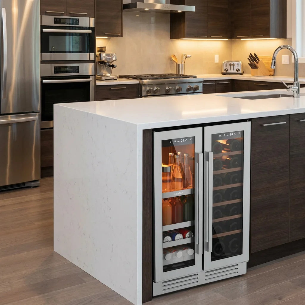 Ca'Lefort Dual Zone Beverage And Wine Fridge With Digital Controls