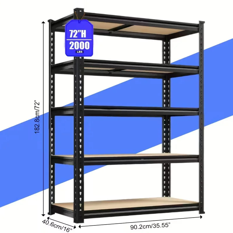 Sarenzoon Adjustable Metal Double Layer Utility Storage Rack