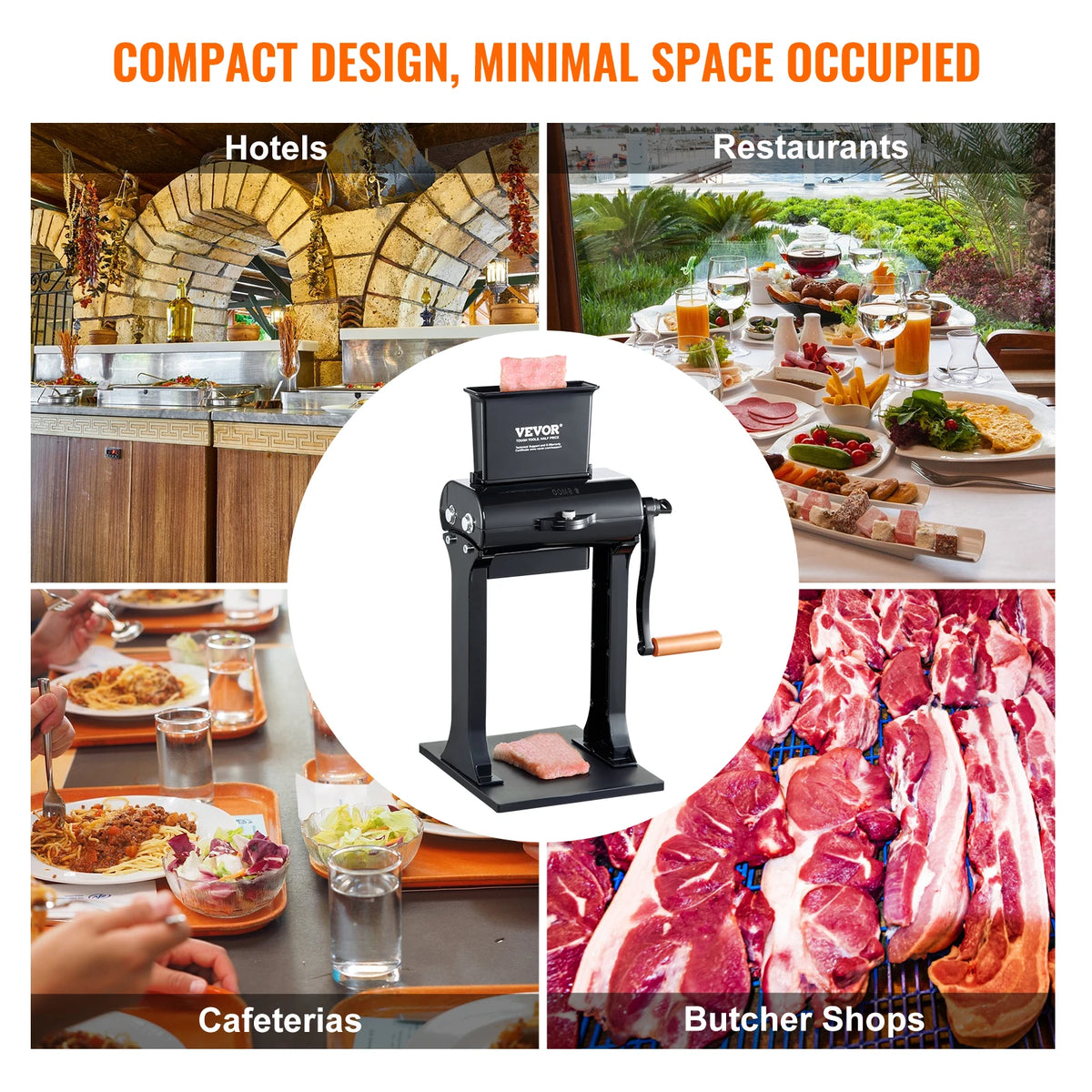 SucceBuy Commercial Manual Stainless Steel Meat Tenderizer Machine