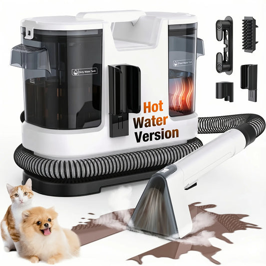 Lubluelu Heated Carpet Cleaner With Powerful Suction And Self Cleaning