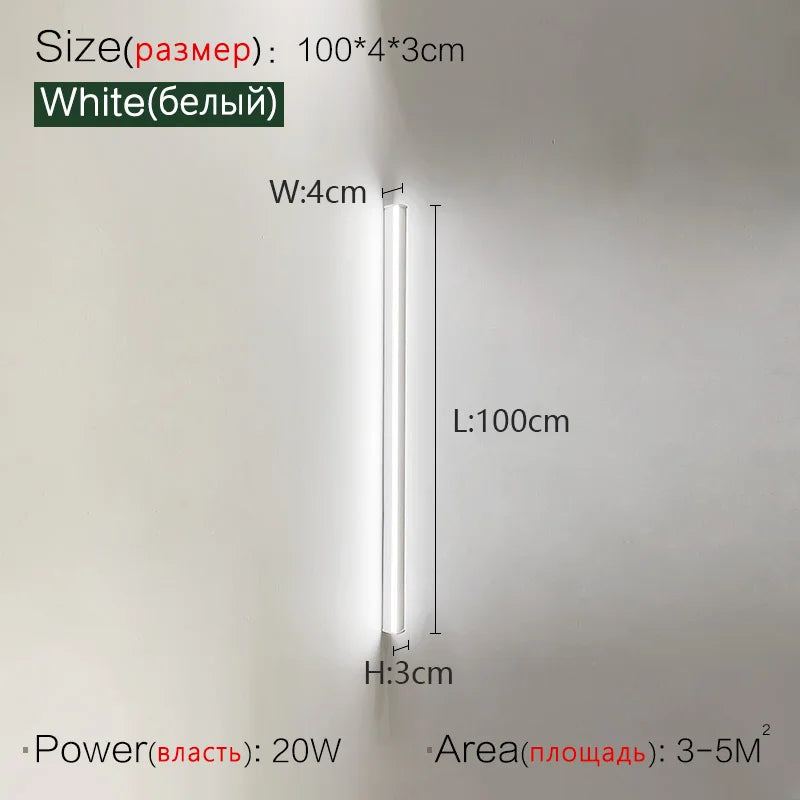 FLDY Modern Aluminum Wall Lamp for Bedroom Foyer and Study