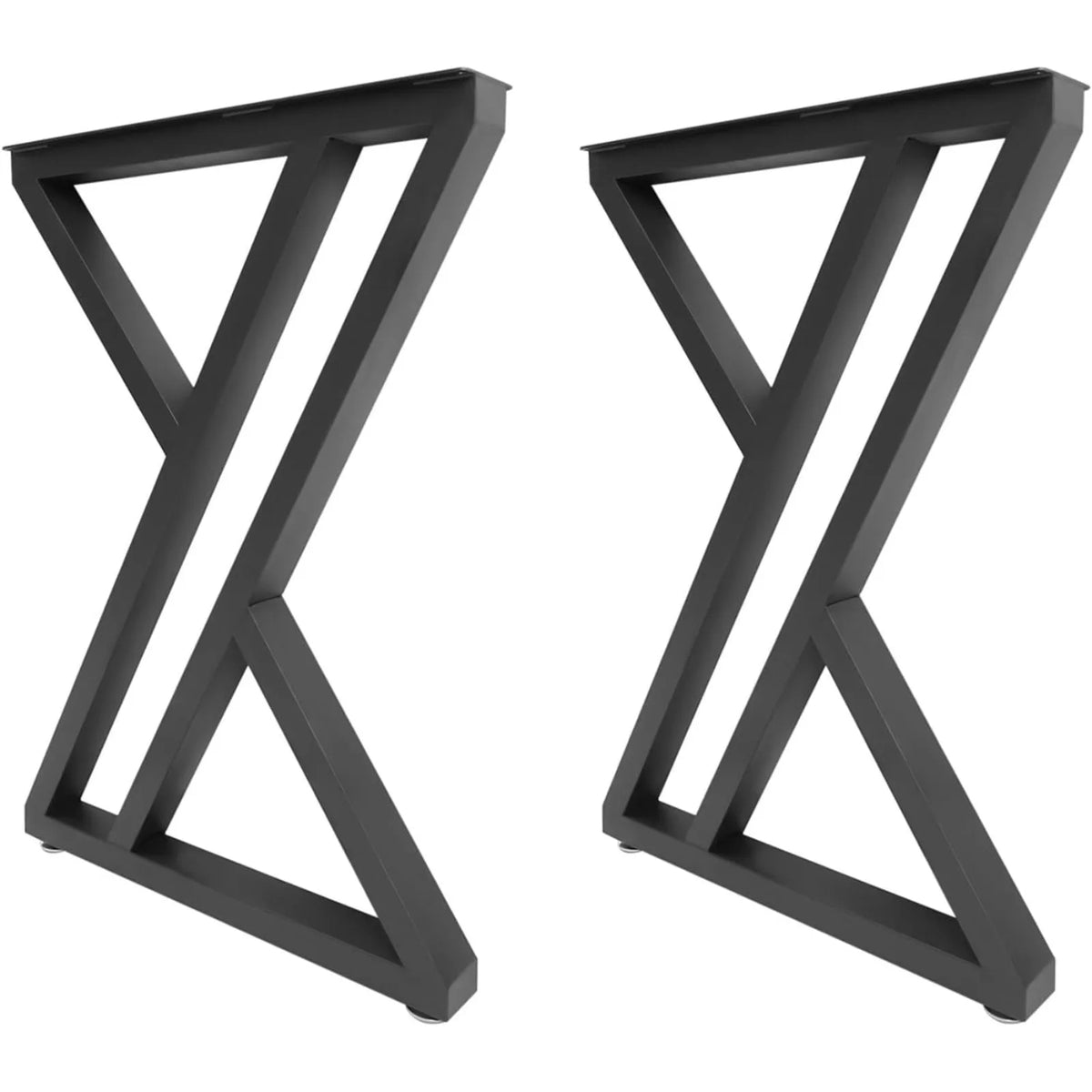 NEW 2 Iron Table Legs, Height 70 X Width 50 Cm, X-shaped, Furniture Legs, 300 Kg, Heavy Load