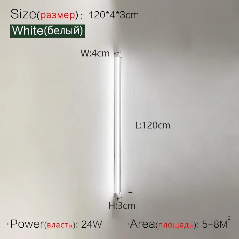 FLDY Modern Aluminum Wall Lamp for Bedroom Foyer and Study