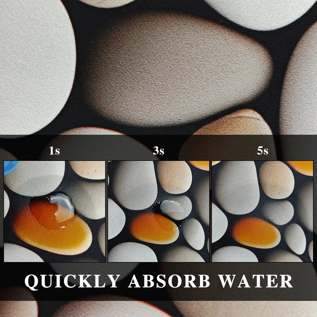 Facaishu Absorbent Non Slip Kitchen And Bathroom Floor Mat