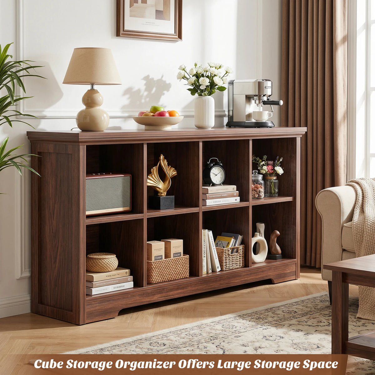 Aheaplus 8 Cube Organizer With Charging Ports And USB Outlets