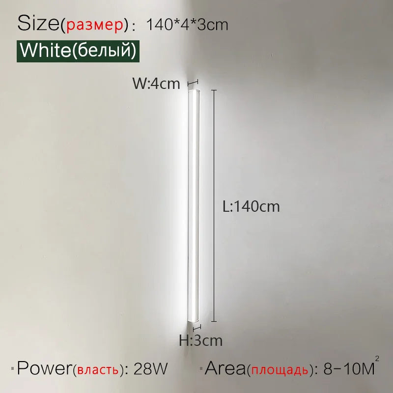 FLDY Modern Aluminum Wall Lamp for Bedroom Foyer and Study