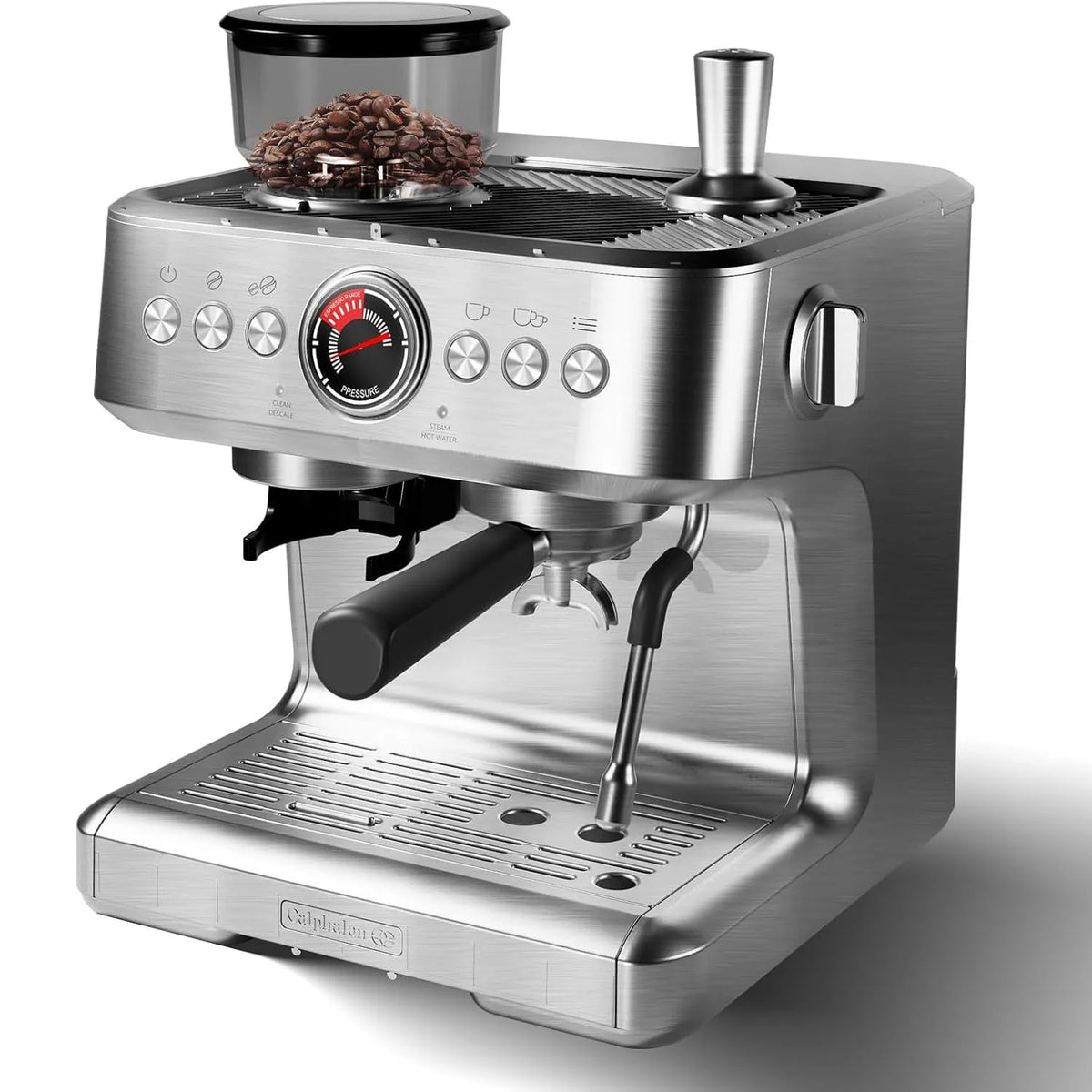 Acekool 20 Bar Espresso Machine With Grinder And Steam Wand