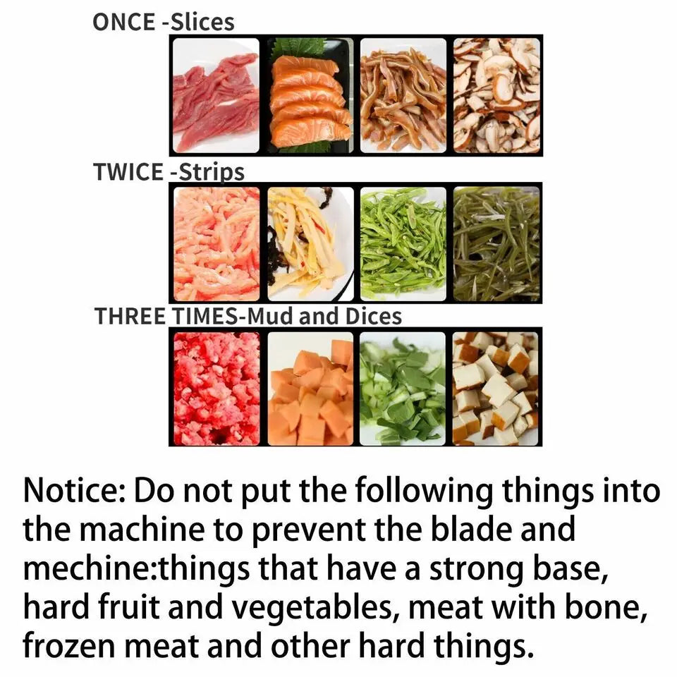 Commercial Electric Meat Slicer Meat Grinder And Vegetable Cutter