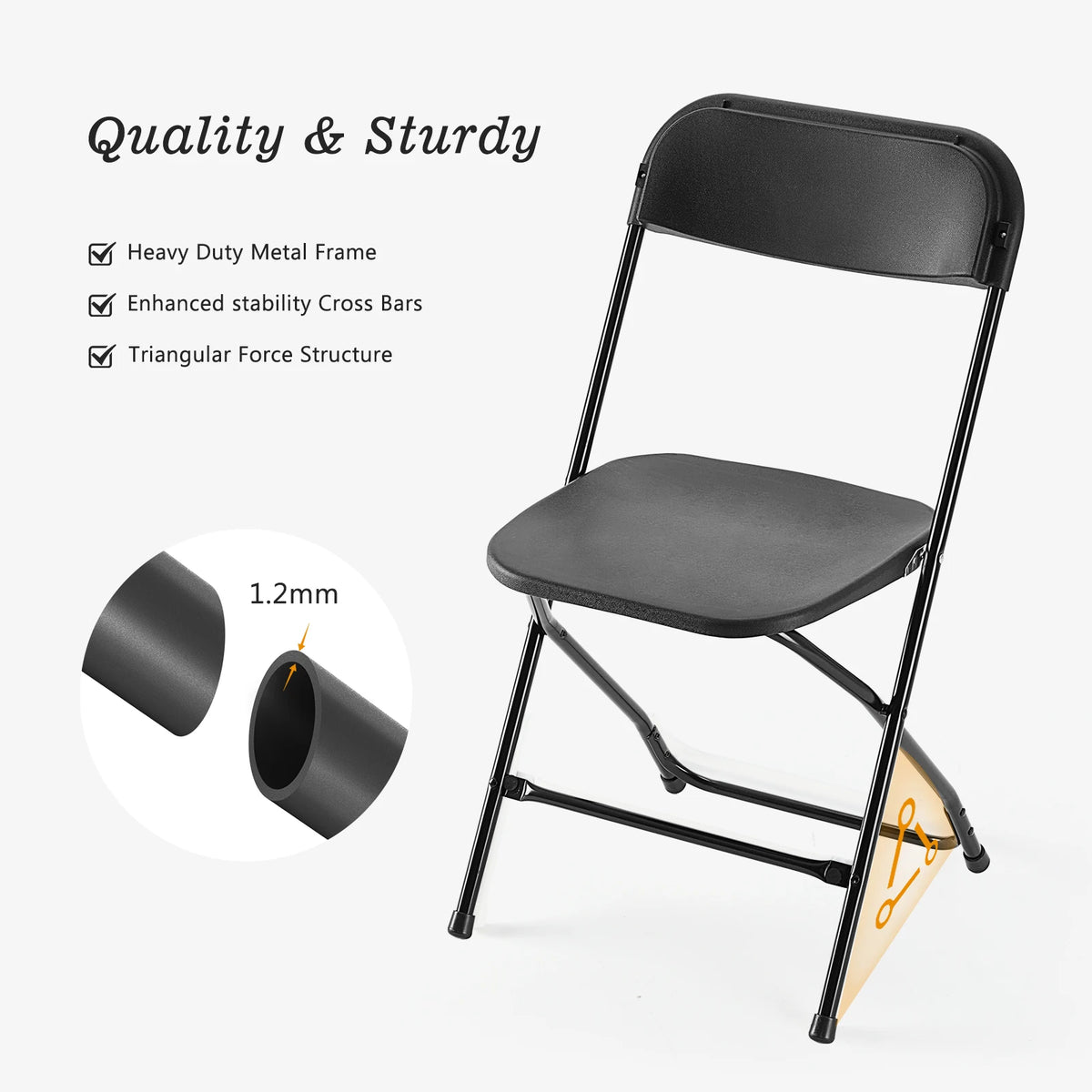 JHK Folding Chair for Home Office and Living Room Use