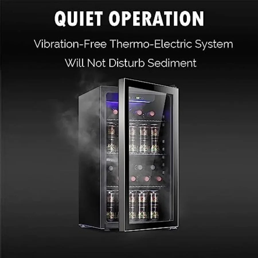 YAO HUI HUANG Wine And Beverage Refrigerator With Glass Door