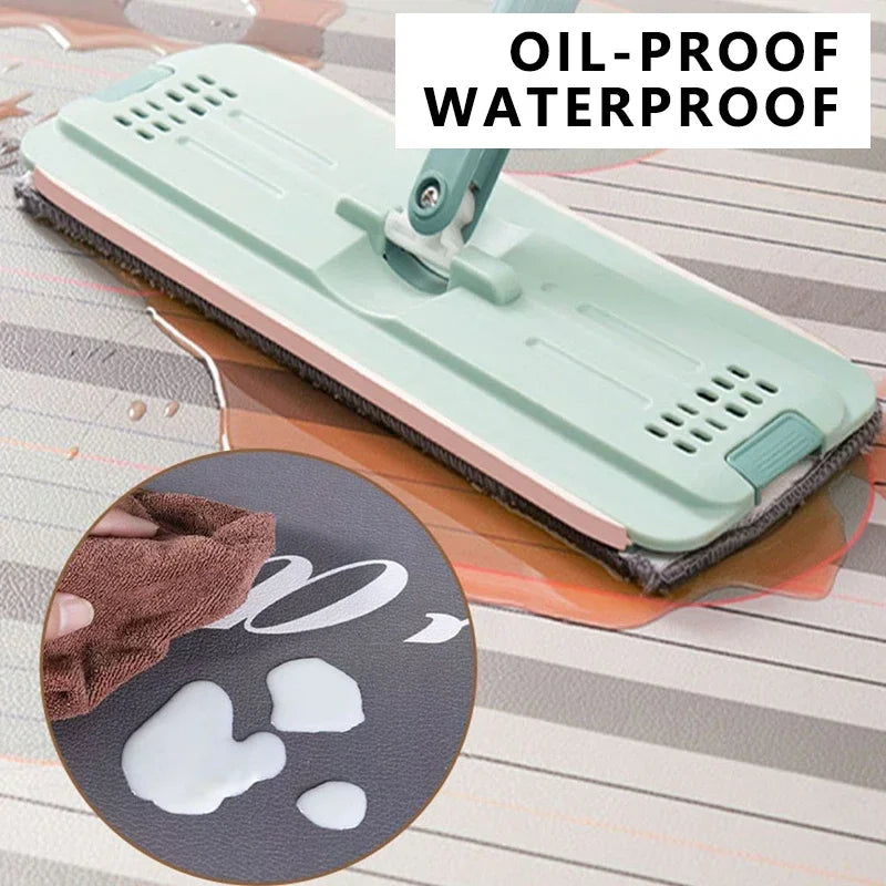 Kitchen Floor Mat PVC Leather Waterproof Non-slip Carpet  Retro Style Rug Long Oil-proof Foot Mats Home Decoration Rugs 주방 카펫