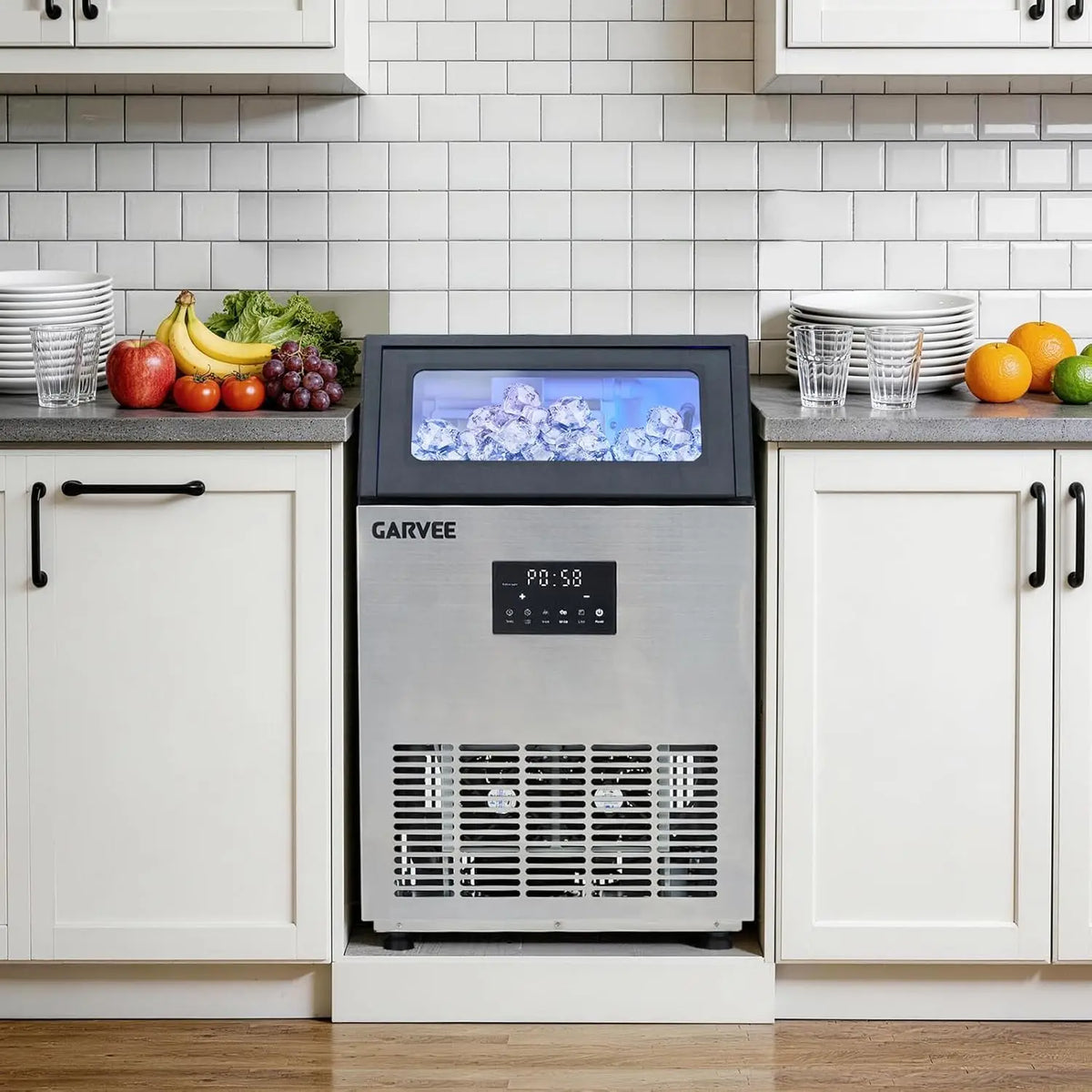 Acekool Commercial Ice Maker With Dual Inlet Self Cleaning