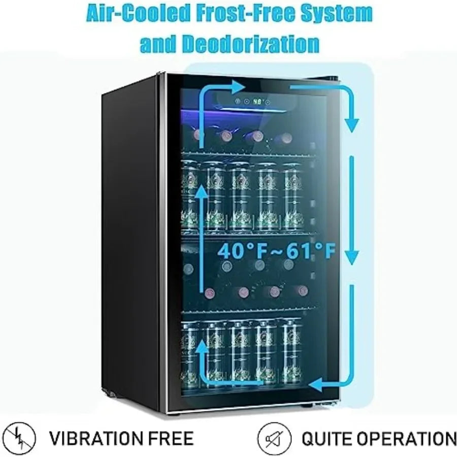 YAO HUI HUANG Wine And Beverage Refrigerator With Glass Door