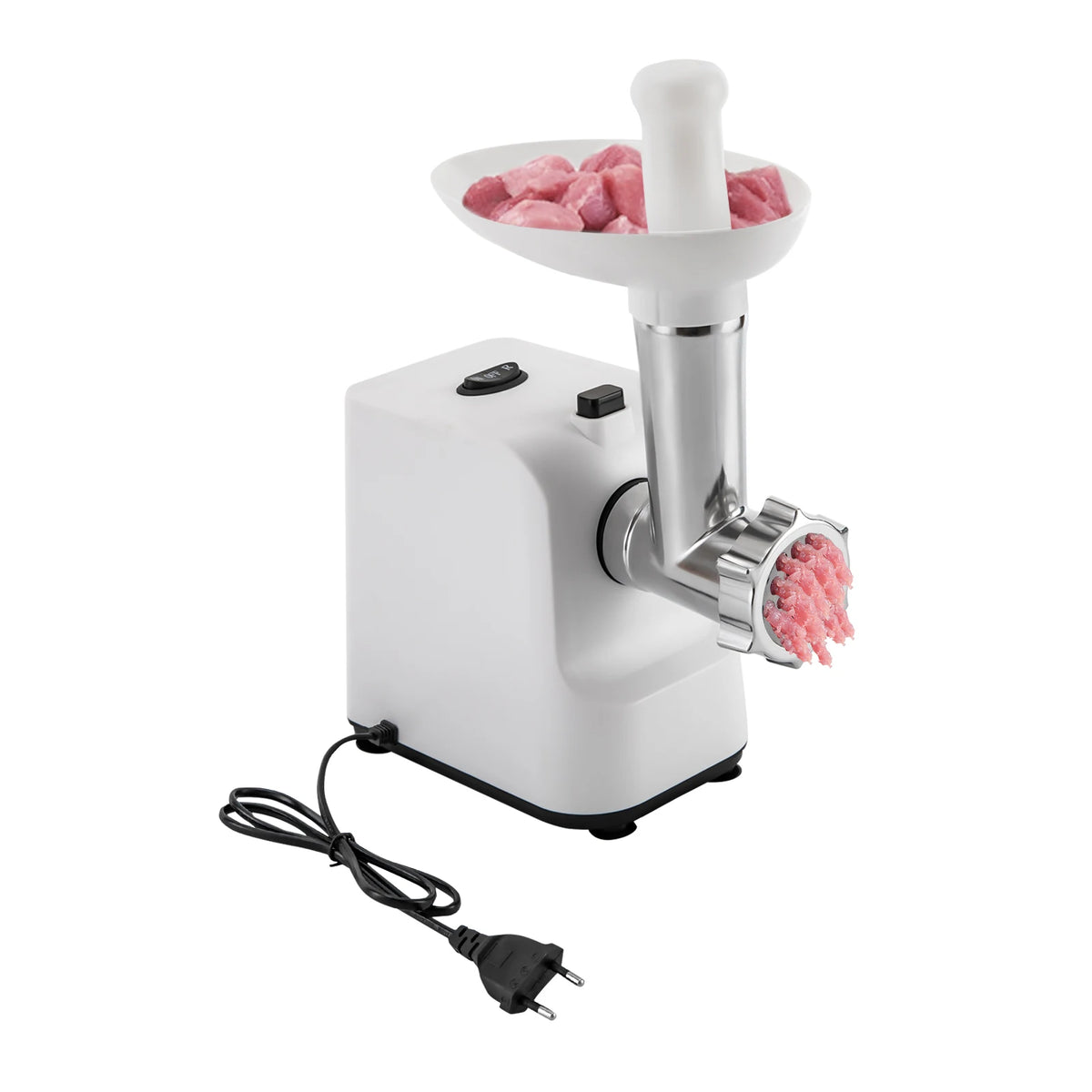 Electric Sausage Stuffer and Meat Grinder with Three Grinding Plates