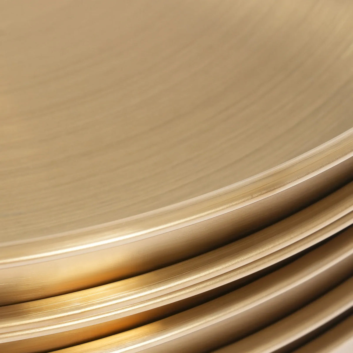 Bymaocar Stainless Steel Round Serving Trays for Home and Events