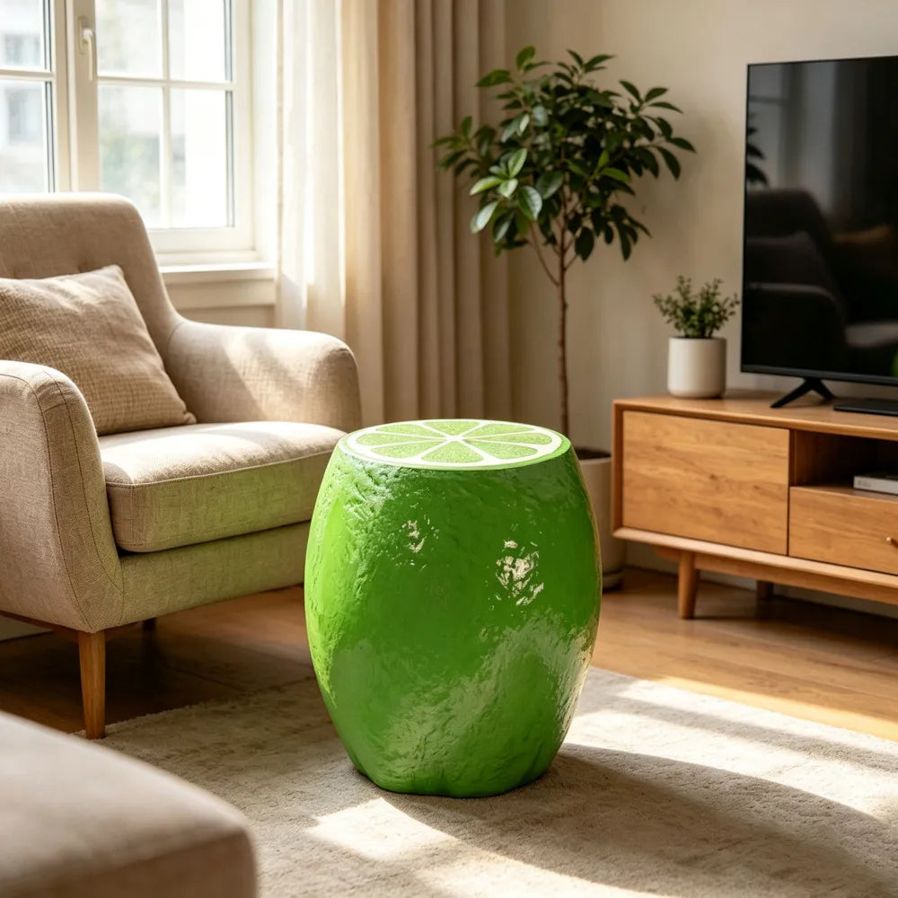Novelty Fruit Shaped Stool and Accent Table for Home Decor