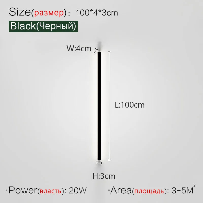 FLDY Modern Aluminum Wall Lamp for Bedroom Foyer and Study
