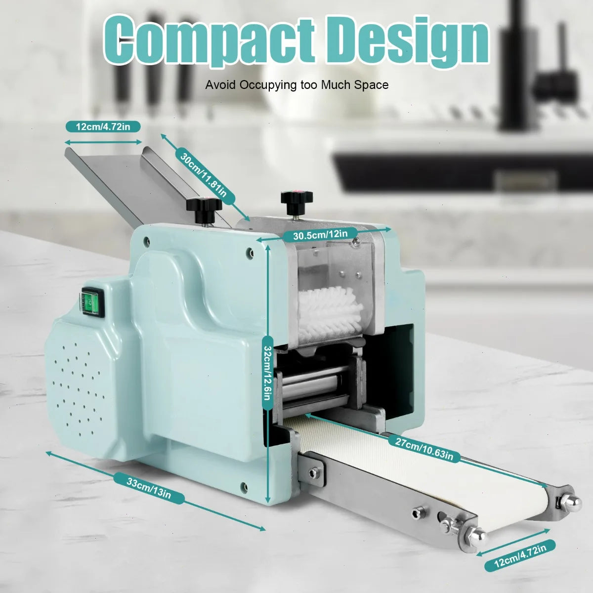Electric Automatic Dumpling Wrapper Maker for Home and Restaurant Kitchens