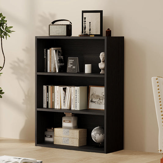 MCQ Wooden Bookshelf With Graduated Shelves For Home Storage